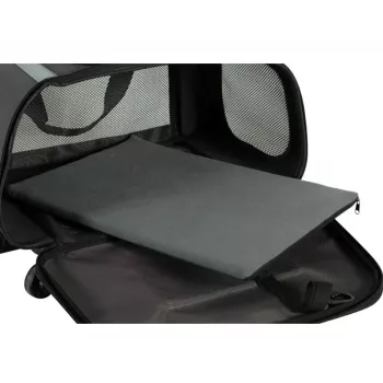ZOLUX NOMAD Haustiertransportbox auf Rädern für Hunde und Katzen 47x32x27 cm Schwarz