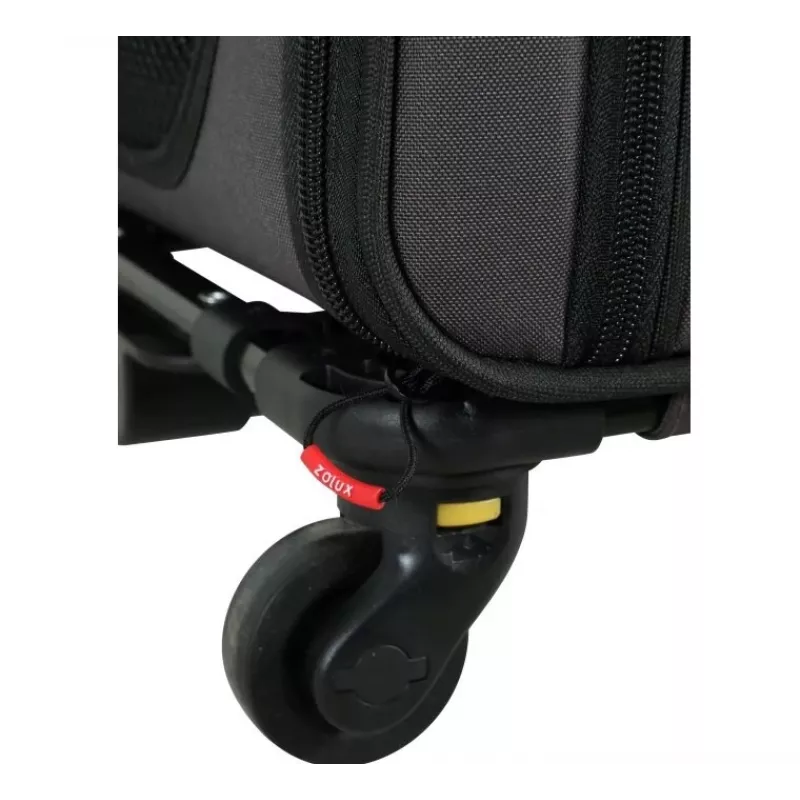 ZOLUX NOMAD Haustiertransportbox auf Rädern für Hunde und Katzen 47x32x27 cm Schwarz