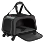 ZOLUX NOMAD Haustiertransportbox auf Rädern für Hunde und Katzen 47x32x27 cm Schwarz