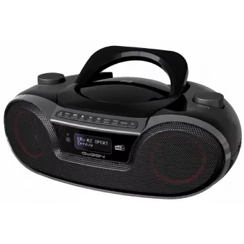 GoGEN GOG-CDM490BTDABS Tragbare Boombox mit CD, DAB+, FM, Bluetooth 5.0, USB MP3, Silber