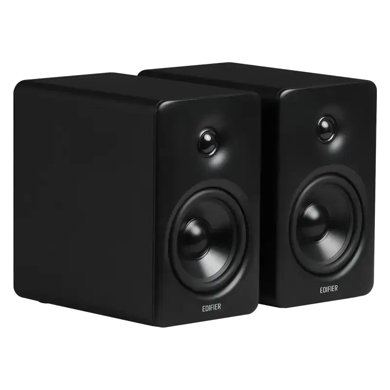 Edifier M90 Kompakte aktive 2.0-Lautsprecher, Schwarz