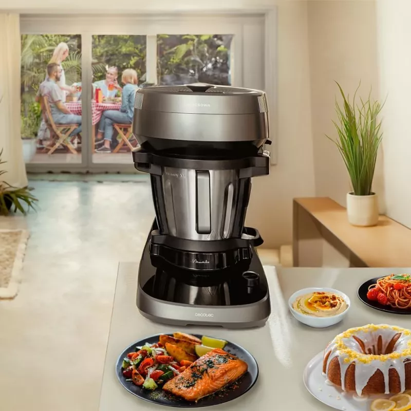 Cecotec Mambo CooKing Victory Multifunktions-Küchenmaschine 1700 W 4,5 L Schwarz/Grau