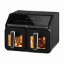 ELDOM FR210 DualCrisp Doppel-Heißluftfritteuse, 2200 W, 8 L Fassungsvermögen, LED-Display, Schwarz