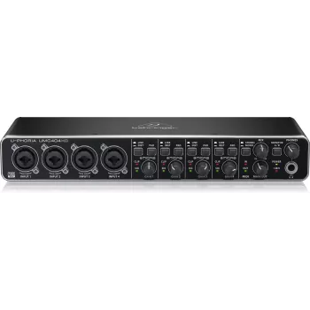 Behringer UMC404HD USB Audio Interface 4x4 24-bit/192 kHz mit MIDAS Preamps