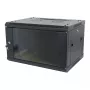 ALLNET SMA-Series 19 Zoll Wandgehäuse 12U 1-teilig 600mm Tiefe Schwarz Flat Pack