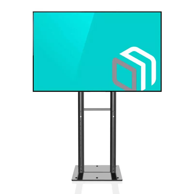 ONKRON FPRO2L-20-B Mobiler TV-Wagen für 55-100 Zoll Fernseher, Schwarz