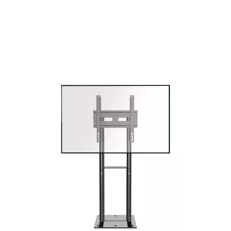ONKRON FPRO2L-20-B Mobiler TV-Wagen für 55-100 Zoll Fernseher, Schwarz