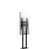 ONKRON FPRO2L-20-B Mobiler TV-Wagen für 55-100 Zoll Fernseher, Schwarz