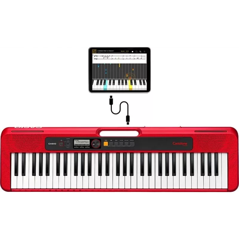 Casio CT-S200 MIDI-Keyboard 61 Tasten USB Rot