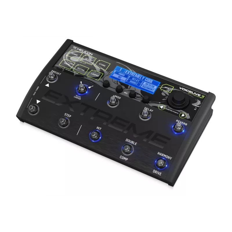 TC-Helicon VoiceLive 3 Extreme - Gitarren- & Gesangs-Multieffektprozessor mit Looper