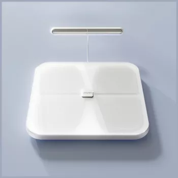 AWEI SS1 Multifunktionale Körperwaage mit Bluetooth 5.0, Weiß