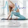 AWEI SS1 Multifunktionale Körperwaage mit Bluetooth 5.0, Weiß