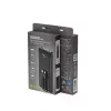 Gembird PB10-PD20-LCD-01 Powerbank mit integrierten Kabeln, Schnellladefunktion 20W, 10000 mAh, Schwarz