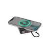 Gembird PB10-WPC15-LCD-01 Schnelllade-Powerbank mit kabellosem Ladegerät, 20 W, 10000 mAh, Schwarz