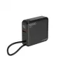 Gembird PB10-WPC15-LCD-01 Schnelllade-Powerbank mit kabellosem Ladegerät, 20 W, 10000 mAh, Schwarz