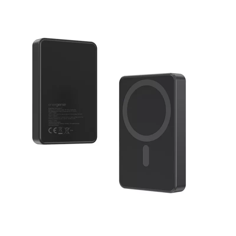 Gembird PB10-WPC15M-01 Magnetische Wireless Powerbank 15W, 10000 mAh, Schwarz