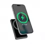 Gembird PB10-WPC15M-LCD-01 Magnetische kabellose Powerbank mit LCD, 15W, 10000 mAh, Schwarz