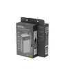 Gembird PB20-PD65-LCD-01 Schnelllade-Powerbank mit integrierten Kabeln, 65W, 20000 mAh, Schwarz