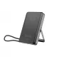 Gembird PB10-WPC15MS-01 Magnetische Wireless Powerbank mit integriertem Standfuß, 15W, 10000 mAh, Schwarz