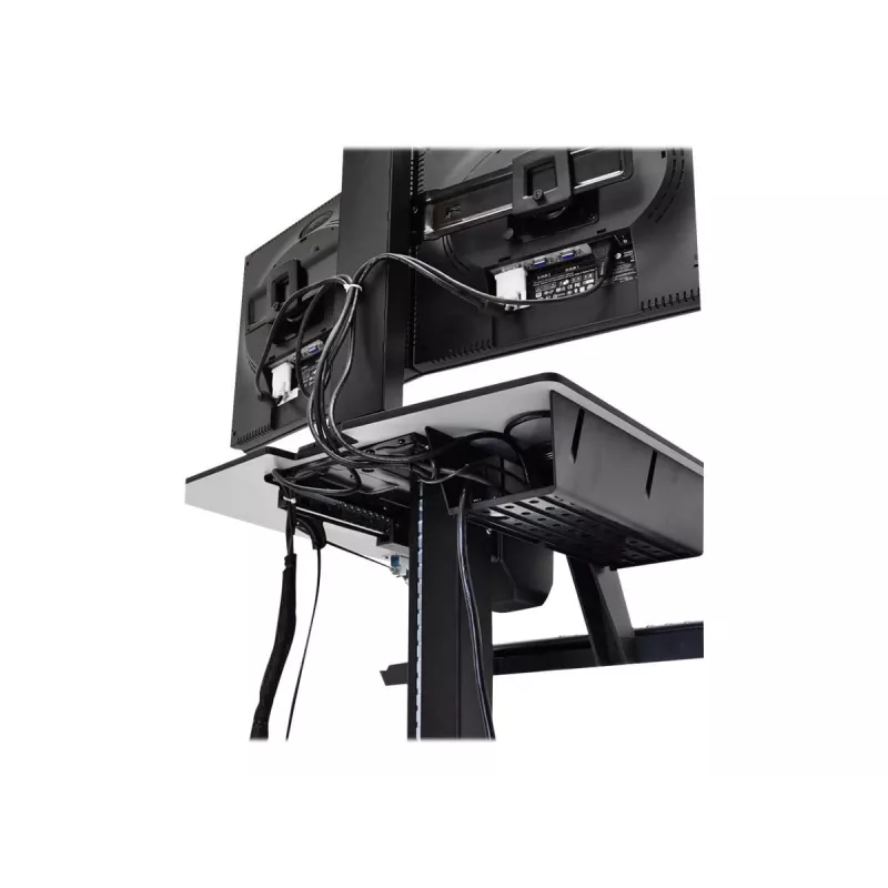 Ergotron WorkFit-C Single HD Sit-Stand Workstation - Mobile Cart - Black, Grey - 12,7 kg - 76,2 cm (30 inch) - VESA 75x75, 100x100, 200x100, 200x200 - 360°