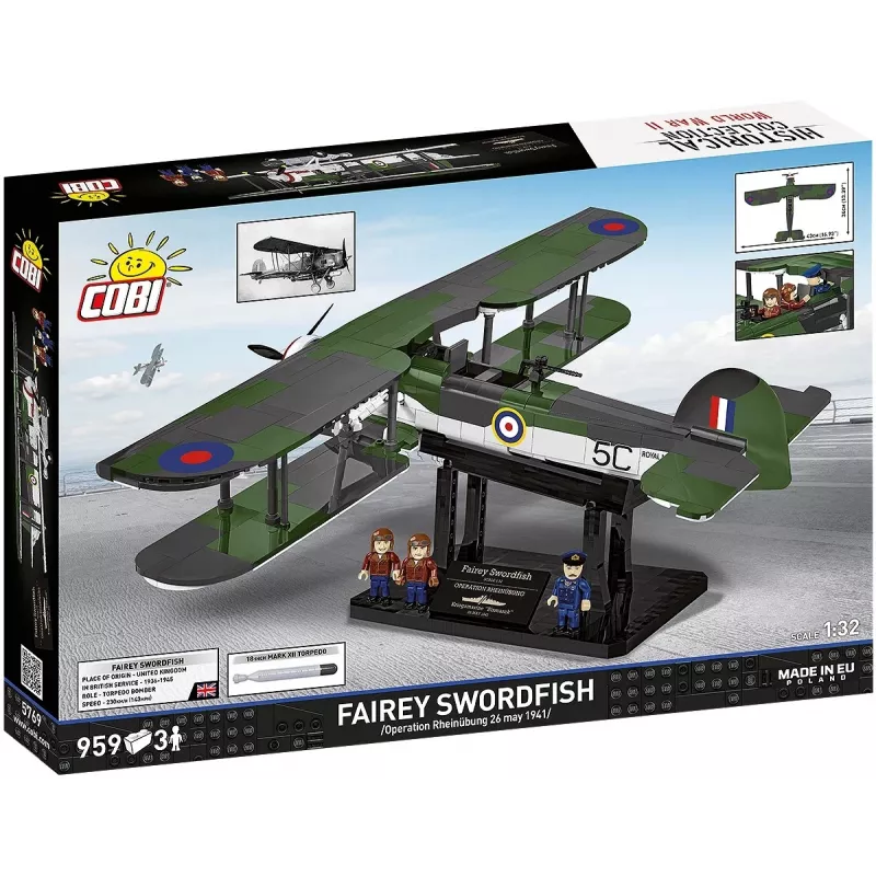 COBI KLOCKI Bausteine Fairey Swordfish Executive Edition 959 Teile