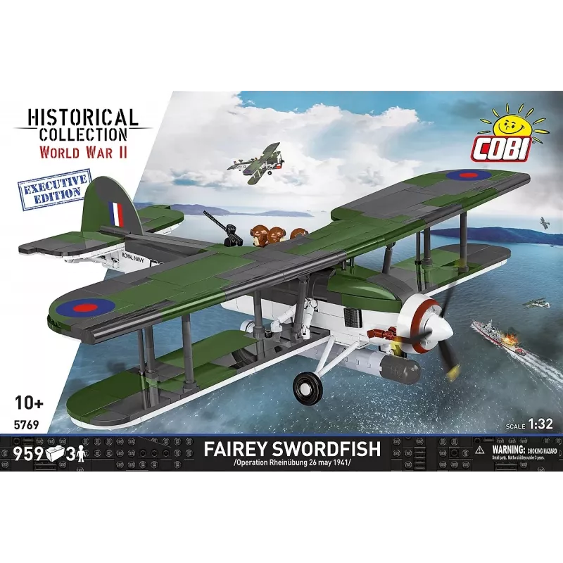 COBI KLOCKI Bausteine Fairey Swordfish Executive Edition 959 Teile