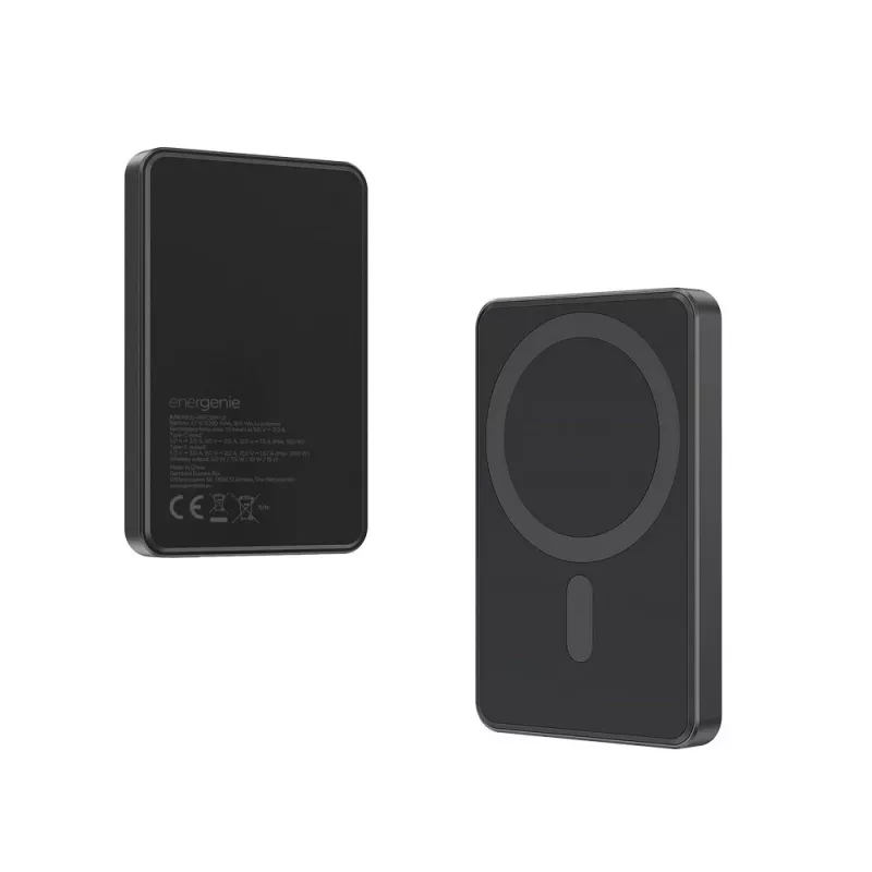 Gembird PB05-WPC15M-01 Magnetische kabellose Powerbank 15W, 5000mAh, Schwarz