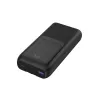 Gembird PB20-PD20-LCD-01 Schnelllade-Powerbank mit integrierten Kabeln, 20 W, 20000 mAh, Schwarz