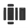 Gembird PB20-PD20-LCD-01 Schnelllade-Powerbank mit integrierten Kabeln, 20 W, 20000 mAh, Schwarz