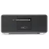 TechniSat DIGITRADIO 602 DAB+/FM/Internet Radio mit Bluetooth, CD-Player und Qi-Ladestation - Anthrazit/Silber
