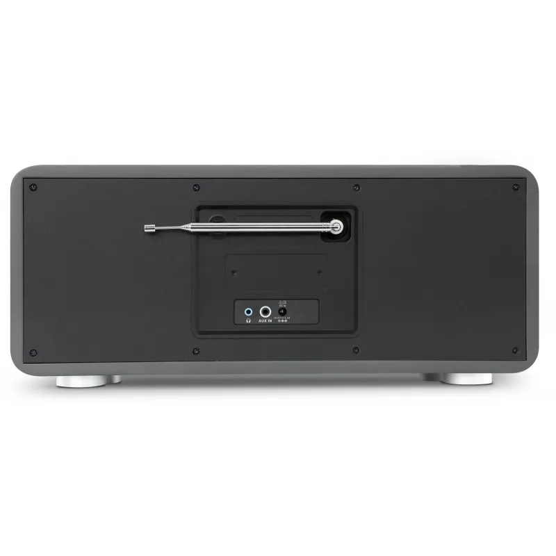 TechniSat DIGITRADIO 602 DAB+/FM/Internet Radio mit Bluetooth, CD-Player und Qi-Ladestation - Anthrazit/Silber