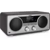 TechniSat DIGITRADIO 602 DAB+/FM/Internet Radio mit Bluetooth, CD-Player und Qi-Ladestation - Anthrazit/Silber