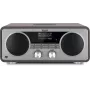 TechniSat DIGITRADIO 602 DAB+/FM/Internet Radio mit Bluetooth, CD-Player und Qi-Ladestation - Anthrazit/Silber