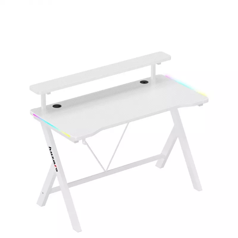 Huzaro Hero 1.9 RGB White Gaming Desk