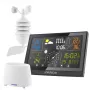Hyundai HY-WSP5100RWIND Wetterstation mit Farb-LCD, Wind- und Regensensor, funkgesteuerter Uhr
