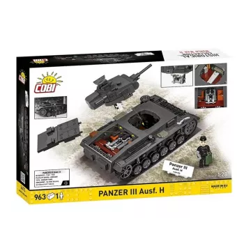 COBI 958 PCS HC WWII Panzer III Ausf. H Bausteine-Set