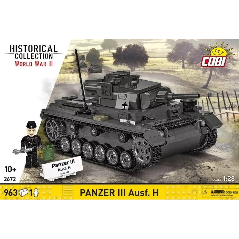 COBI 958 PCS HC WWII Panzer III Ausf. H Bausteine-Set