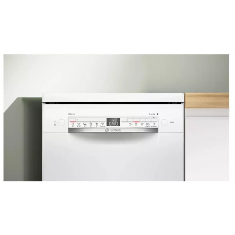 Bosch Serie 2 SPS2HKW55E Freestanding Slimline Dishwasher, 10 Place Settings, White