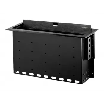 StarTech.com Dual-Module Konferenztisch-Anschlussbox - Anpassbar - Flächenbündig - Schwarz