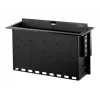 StarTech.com Dual-Module Konferenztisch-Anschlussbox - Anpassbar - Flächenbündig - Schwarz