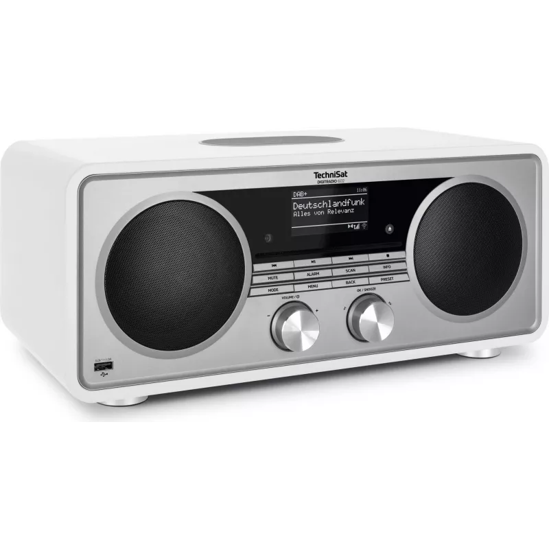 TechniSat DigitRadio 602 Internet Analog & Digital Silber - Weiß
