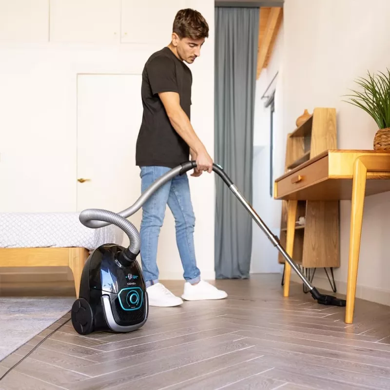 Cecotec Conga Powerbag 2500 Plus Beutel-Staubsauger, 850 W, 2,5 L Staubbehälter, Schwarz