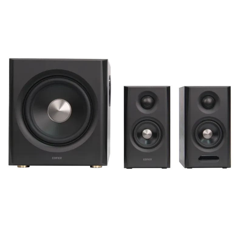 Edifier S355DB 2.1 Regallautsprechersystem mit Subwoofer, Walnuss