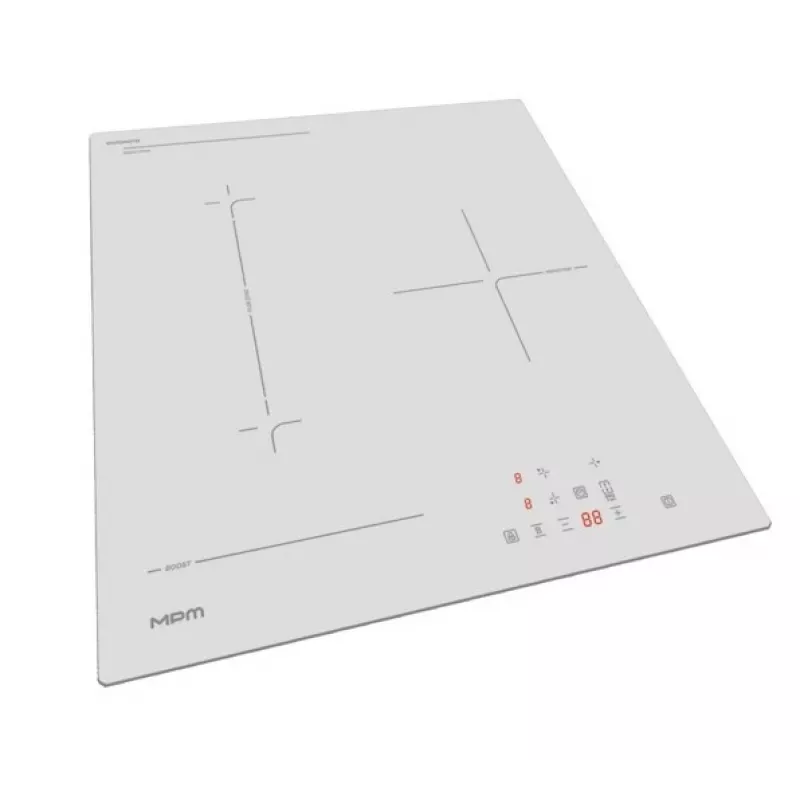 MPM MPM-45-IM-16/W Einbau-Induktionskochfeld, Weiß, 4 Zonen, 7000W, Touch-Steuerung, Booster, FlexZone