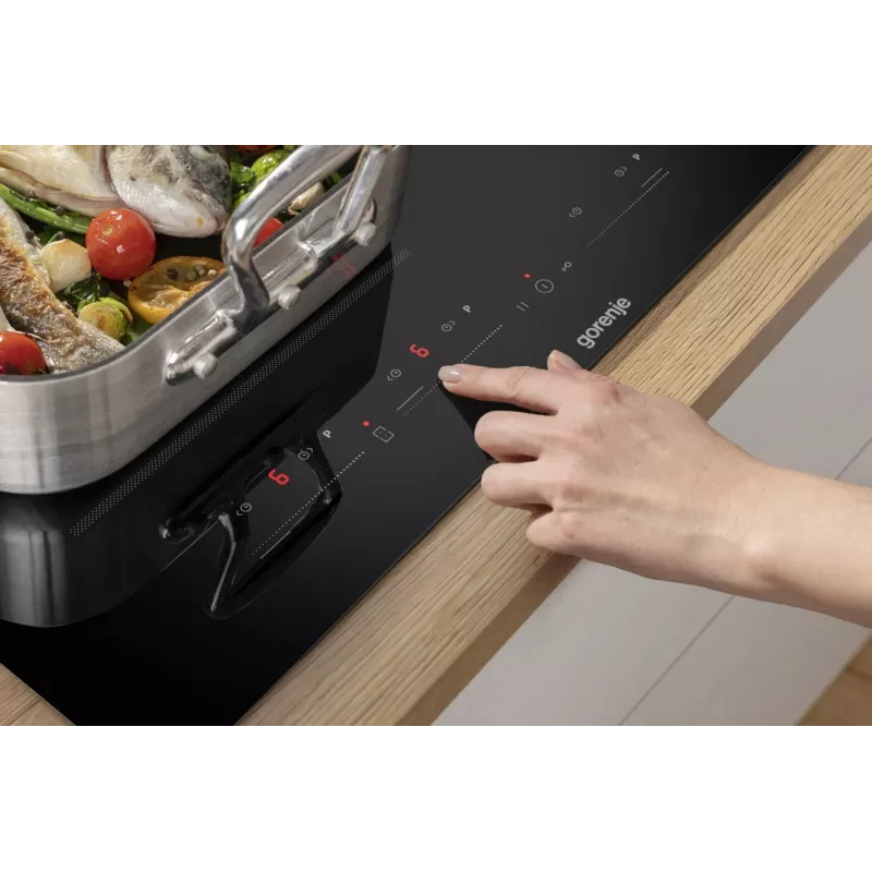 Gorenje Induktionskochfeld GI6432BSC 60 cm Schwarz mit PowerBoost, Timer, Kindersicherung