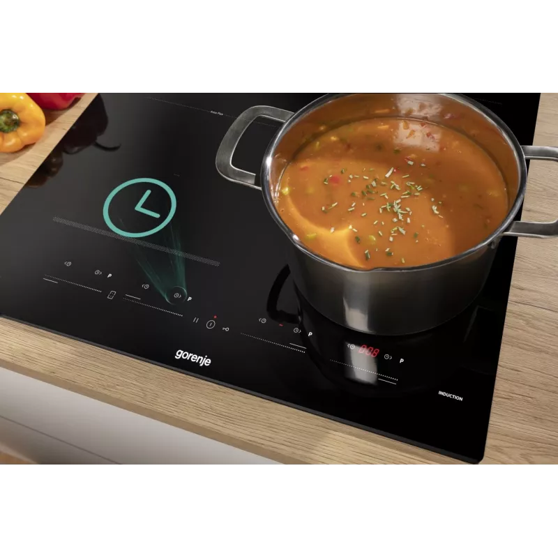 Gorenje Induktionskochfeld GI6432BSC 60 cm Schwarz mit PowerBoost, Timer, Kindersicherung