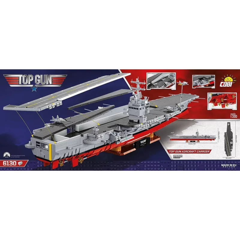 COBI KLOCKI Blöcke Top Gun Flugzeugträger 6130 Teile