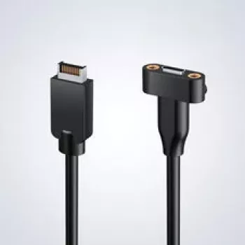 GRAUGEAR G-ETC-20G-B High-Speed USB-C Port Retrofit Kit mit PCI-Slotblende, 0,5 m, Schwarz