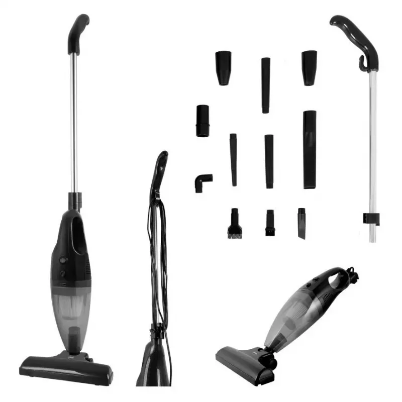 ELDOM OC600 2in1 TWINN Akku-Staubsauger, beutellos, HEPA, Schwarz/Grau mit roten Akzenten