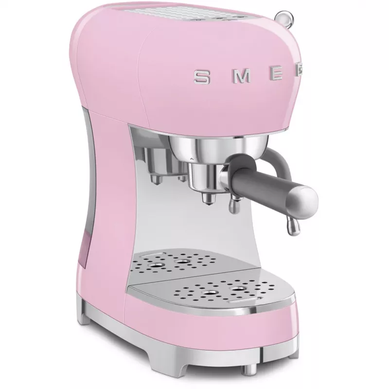 Smeg ECF02PKEU 50s Retro Style Espresso-Kaffeemaschine, 1350 W, Pink